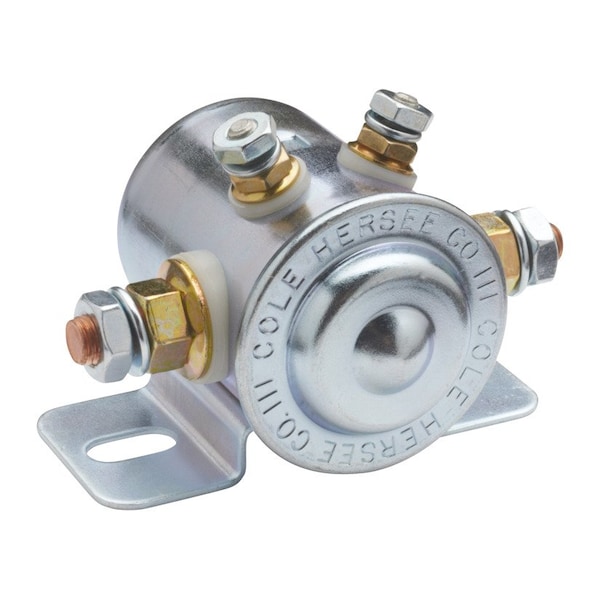 Continuous Duty Solenoid, 85A 12V Dc 4 Stud Spst